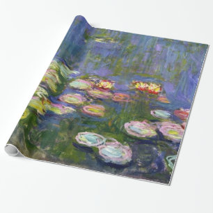 Monet Wasser-Lilien-schöne Kunst (1916) Geschenkpapier