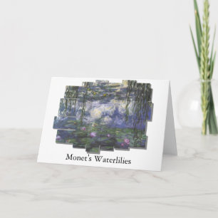 Monet Wasserliliemaschenentwurf Gruß-Karte Karte
