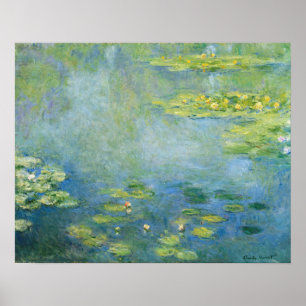 Monet Wasserlilien 1906 Gemälde Poster