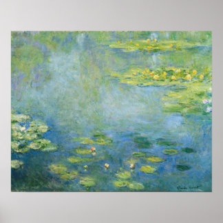 Monet Wasserlilien 1906 Gemälde Poster