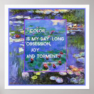 Monet Wasserlilien Poster