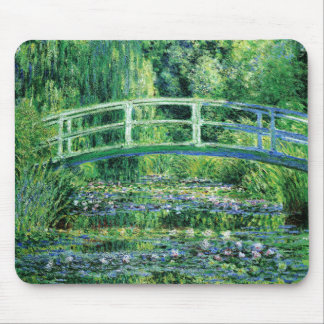Monet Wasserlilien und Japanische Bridge Mousepad