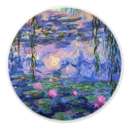 Monet Water Lilie Kunstvoll wandern Keramikknauf