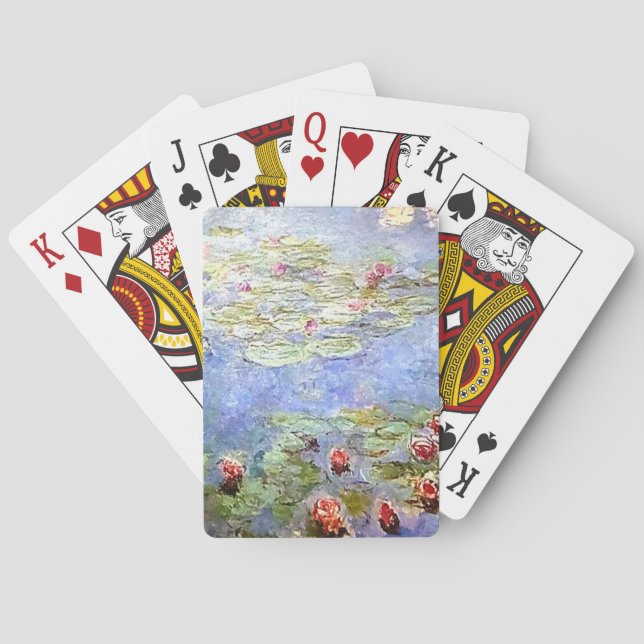 Monet "Water Lilien" Fahrradkarten Spielkarten (Rückseite)