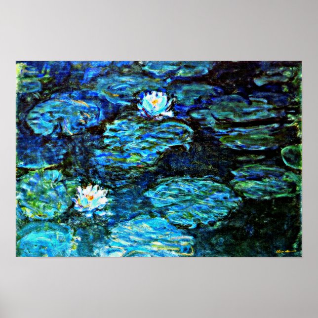 Monet - Water Lilien Poster (Vorne)
