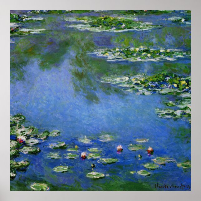 Monet Water Lilien Poster (Vorne)