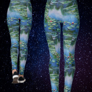 Monet Water Lilien Schöne Aquarelle Leggings