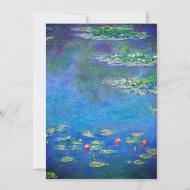 Monet Water Lilies 1906 Einladung (Vorderseite)