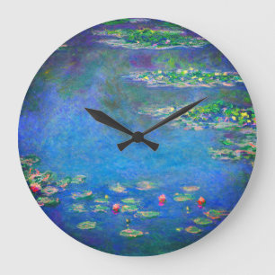 Monet Water Lilies 1906 Große Wanduhr