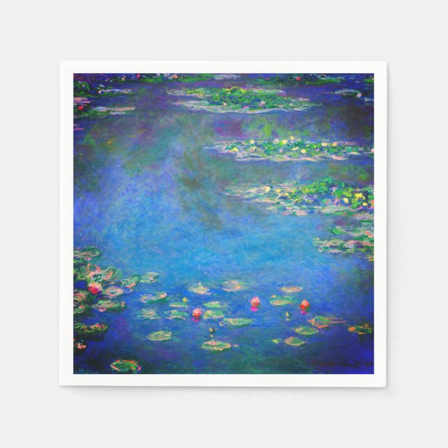 Monet Water Lilies 1906 Serviette (Vorderseite)