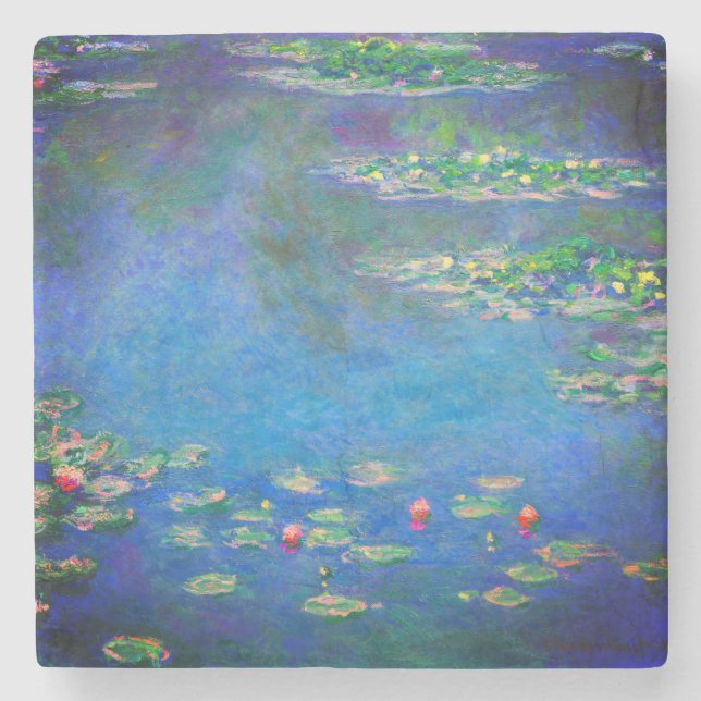 Monet Water Lilies 1906 Steinuntersetzer (Vorderseite)