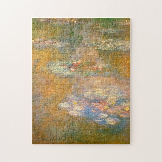 Monet Water Lilies 1908 Kunst und Kultur Puzzle (Vertikal)