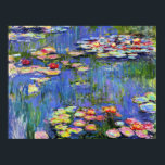 Monet - Water Lilies, 1916, Poster<br><div class="desc">Claude Monets berühmtes Bild, Water Lilies 1916</div>