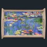 Monet - Water Lilies, 1916,  Serviertablett<br><div class="desc">Claude Monets berühmtes Bild,  Water Lilies 1916</div>