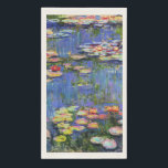 Monet - Water Lilies, 1916, Serviette<br><div class="desc">Claude Monets berühmtes Bild,  Water Lilies,  1916</div>