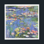 Monet - Water Lilies, 1916, Serviette<br><div class="desc">Claude Monets berühmtes Bild,  Water Lilies,  1916</div>