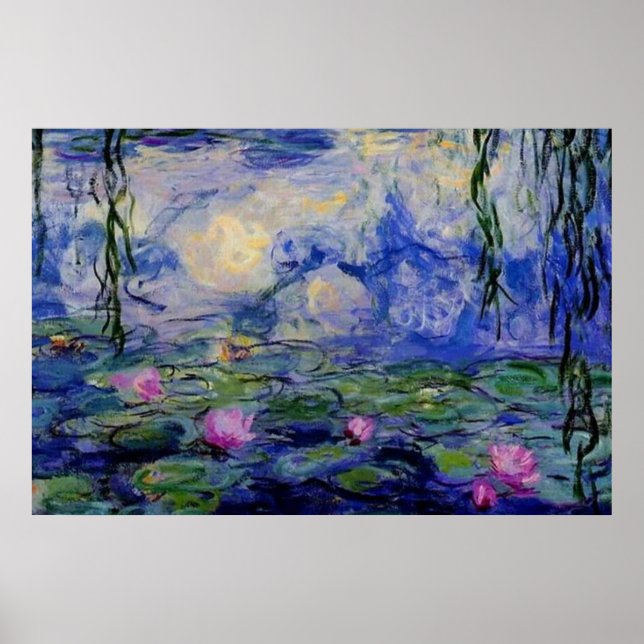 Monet Water lilies 1919 art Poster (Vorne)
