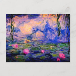 Monet Water lilies 1919 art Postkarte