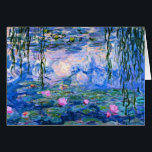 Monet - Water Lilies, 1919 Artwork<br><div class="desc">Monet - Water Lilies,  1919 Kunstwerk Grußkarte.</div>