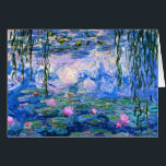 Monet - Water Lilies, 1919 Artwork<br><div class="desc">Monet - Water Lilies,  1919 Kunstwerk Grußkarte.</div>