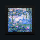 Monet - Water Lilies, 1919 Artwork Erinnerungskiste<br><div class="desc">Monet - Water Lilies,  1919 Kunstwerk Schmuck/Geschenkboxen.</div>