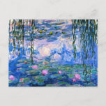 Monet - Water Lilies, 1919 Artwork Postkarte<br><div class="desc">Monet - Water Lilies,  1919 Kunstwerk Postkarte.</div>