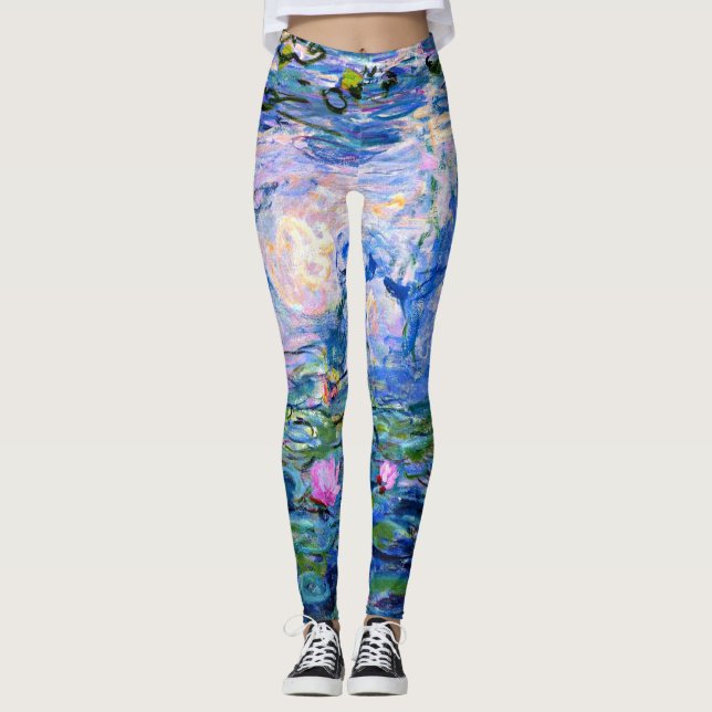 Monet: Water Lilies 1919, berühmtes Bild, Leggings (Vorderseite)