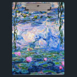 Monet - Water Lilies, 1919 Klemmbrett<br><div class="desc">Claude Monet 1919 Gemälde,  Water Lilies</div>