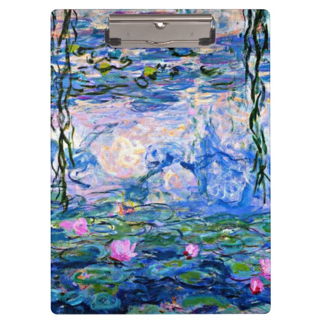 Monet - Water Lilies, 1919 Klemmbrett (Vorderseite)
