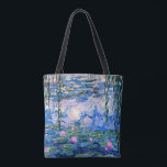 Monet - Water Lilies, 1919, rosa<br><div class="desc">Claude Monets Gemälde von 1919,  Water LIlies (pink),  Tote Tasche.</div>