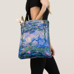 Monet - Water Lilies, 1919, rosa<br><div class="desc">Claude Monets Gemälde von 1919, Water LIlies (pink), Tote Tasche.</div>