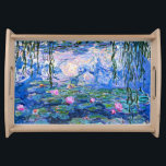 Monet, Water Lilies, 1919, Serviertablett<br><div class="desc">Water Lilies,  1919,  berühmtes Gemälde des Impressionisten Claude Monet</div>