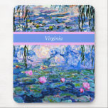 Monet - Water Lilies 1919 Vorlage Mousepad<br><div class="desc">Claude Monets berühmtes Gemälde,  Water Lilies,  1919,  Template,  bereit,  zu personalisieren. Geben Sie Ihren eigenen Namen/Text anstelle von Virginia ein.</div>