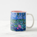 Monet: Water Lilies 1919 Zweifarbige Tasse<br><div class="desc">Monet: Water Lilies 1919 Französisch Impressionismus Kunstwerk Kaffee Tasse.</div>