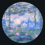 Monet - Water Lilies arwork, 1919 Runder Aufkleber<br><div class="desc">Monet - Water Lilies Artwork Aufkleber.</div>