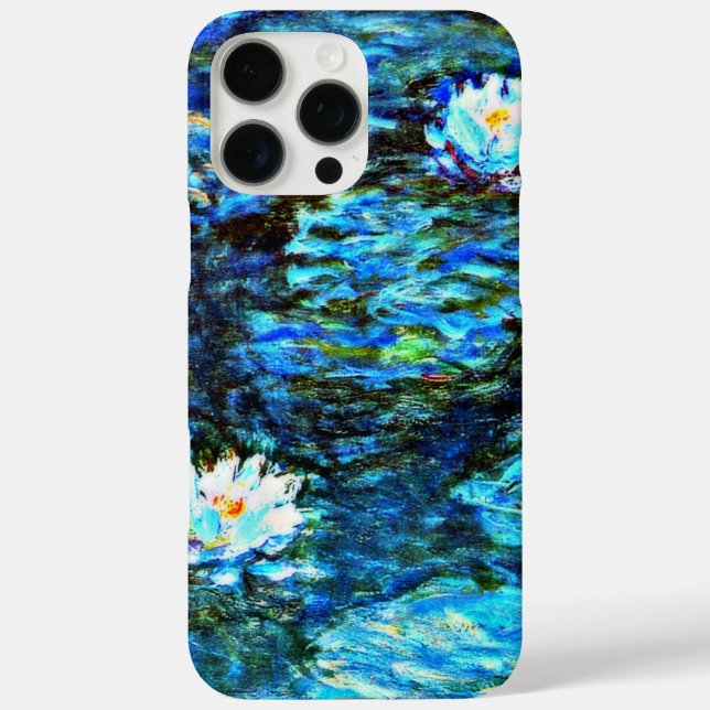 Monet - Water Lilies (blau) Case-Mate iPhone Hülle (Rückseite)