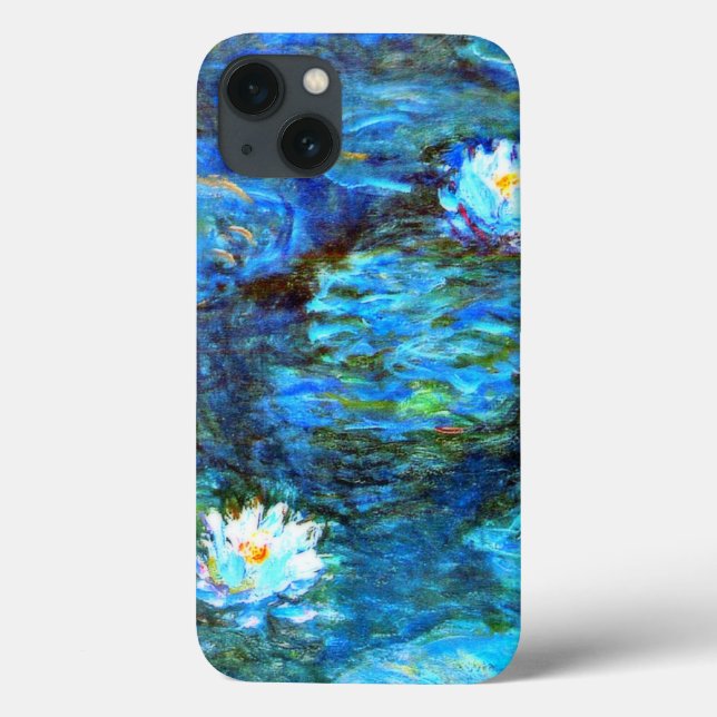 Monet - Water Lilies (blau)  Case-Mate iPhone Hülle (Rückseite)