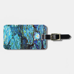 Monet - Water Lilies (blau) Gepäckanhänger