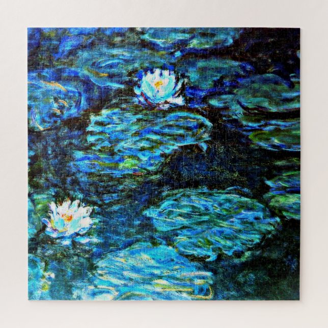 Monet - Water Lilies Blue Puzzle (Vertikal)