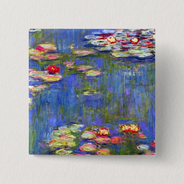 Monet Water Lilies Button (Vorderseite)
