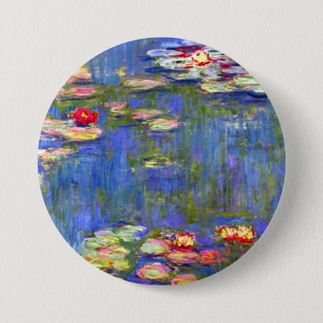Monet Water Lilies Button (Vorderseite)
