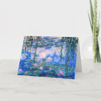 Monet Water Lilies Grußkarte