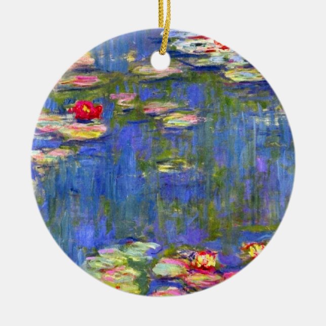 Monet Water Lilies Keramik Ornament (Vorne)