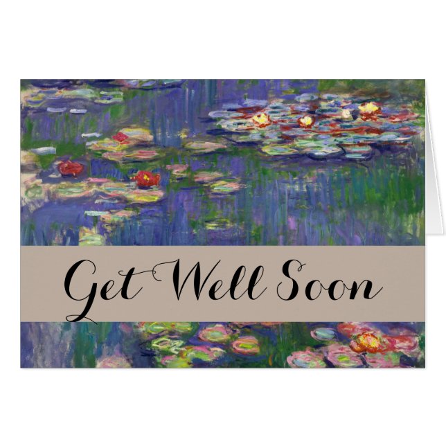 Monet Water Lilies Masterpiece Malerei (Vorderseite (Horizontal))