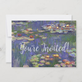 Monet Water Lilies Masterpiece Malerei Einladung