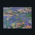 Monet Water Lilies Masterpiece Malerei Fußmatte<br><div class="desc">Monet Water Lilies - Dieses klassische Monet Gemälde wurde 1916 von Claude Monet gemalt. Es ist Teil seiner berühmten Wasserliliensammlung,  wo er in seinem Garten in Giverney,  Frankreich malt. Ein Meisterwerk.</div>