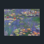 Monet Water Lilies Masterpiece Malerei Fußmatte<br><div class="desc">Monet Water Lilies - Dieses klassische Monet Gemälde wurde 1916 von Claude Monet gemalt. Es ist Teil seiner berühmten Wasserliliensammlung,  wo er in seinem Garten in Giverney,  Frankreich malt. Ein Meisterwerk.</div>