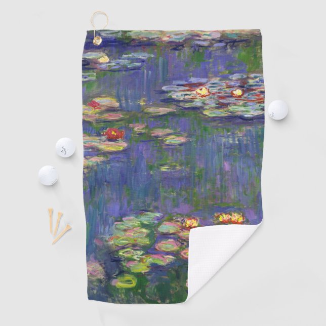 Monet Water Lilies Masterpiece Malerei Golfhandtuch (Insitu)