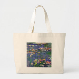 Monet Water Lilies Masterpiece Malerei Jumbo Stoffbeutel