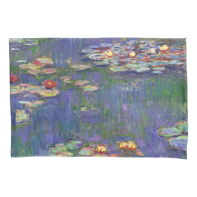 Monet Water Lilies Masterpiece Malerei Kissenbezug (Vorderseite)